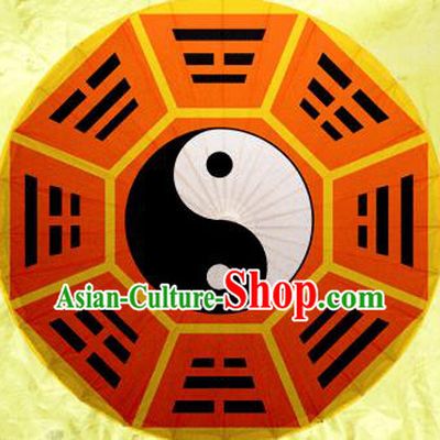Handmade Chinese Traditional Printing Tai Chi Red Umbrellas Ancient Beijing Opera Oiled Paper Umbrella