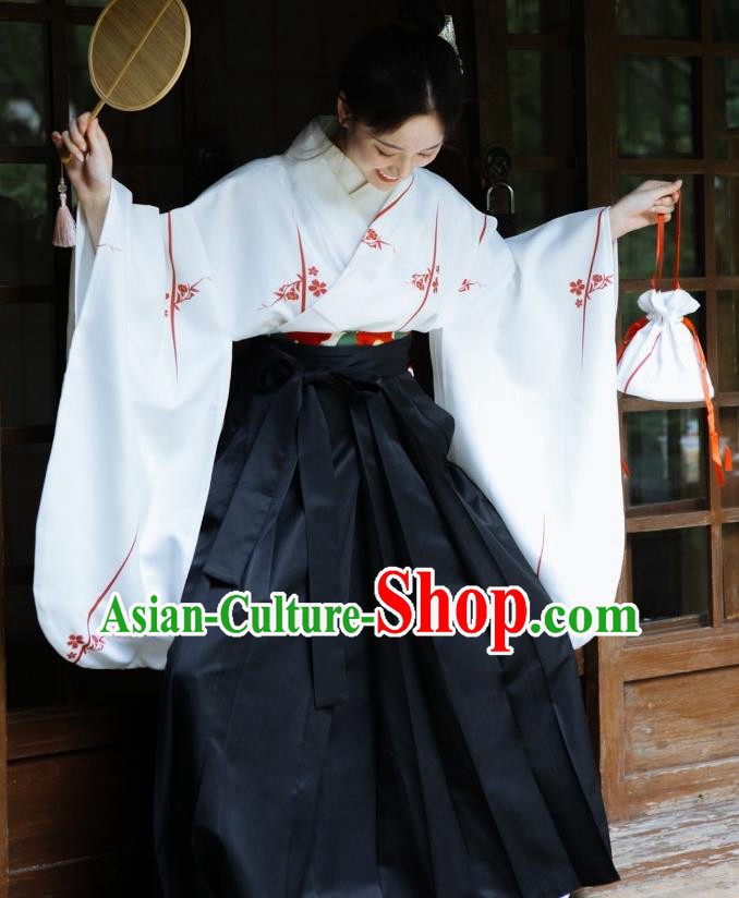 Japanese Handmade Kimono Hakama Costume Japan Traditional Yukata Dress for Women Japanese Handmade Kimono Hakama Costume Japan Traditional Yukata Dress for Women