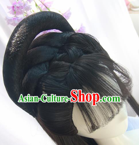 Handmade Chinese Ancient Princess Chignon Traditional Hanfu Wigs Sheath for Women Handmade Chinese Ancient Princess Chignon Traditional Hanfu Wigs Sheath for Women