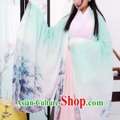 Chinese Ancient Princess Hanfu Dress Jin Dynasty Palace Historical Costume for Women