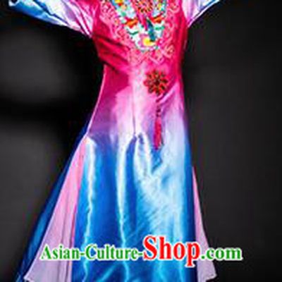 Chinese Jing Nationality Stage Performance Costume Traditional Ethnic Minority Rosy Clothing for Kids