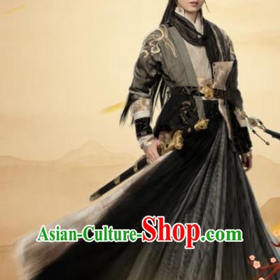 Chinese Ancient Yuan Dynasty Swordswoman Princess Drama Relying on Heaven to Slaughter Dragons Historical Costume for Women