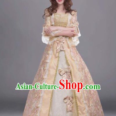 Top Grade European Court Pink Dress Modern Dance England Queen Costume for Women