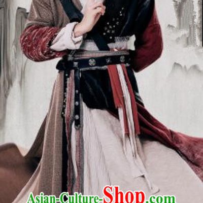 Chinese Ancient Yuan Dynasty Swordsman Zhang Wuji Relying on Heaven to Slaughter Dragons Historical Costume for Men