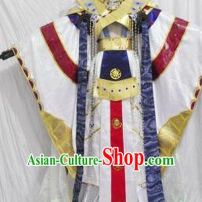 Traditional Chinese Cosplay Swordsman Hanfu Clothing Ancient Royal Highness Embroidered Costume for Men