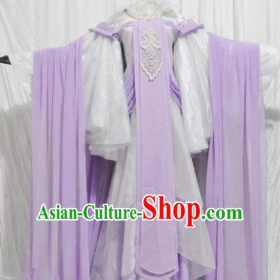 Traditional Chinese Han Dynasty Princess Purple Hanfu Dress Ancient Female Knight Embroidered Costume for Women