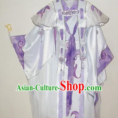 Traditional Chinese Cosplay Prince Hanfu Clothing Ancient Swordsman Royal Highness Embroidered Costume for Men