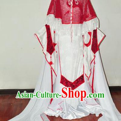 Traditional Chinese Cosplay Peri Princess Red Hanfu Dress Ancient Swordswoman Embroidered Costume for Women