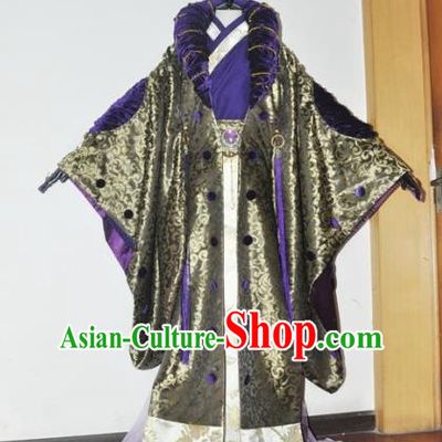 Traditional Chinese Cosplay Taoist Priest Hanfu Clothing Ancient Swordsman Royal Highness Embroidered Costume for Men