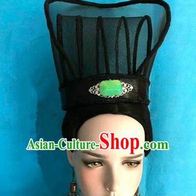 Traditional Chinese Qin Dynasty Minister Hairdo Crown Hair Accessories Ancient Nobility Childe Hat for Men