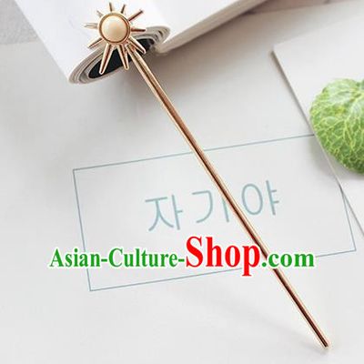 Traditional Chinese Handmade Hair Accessories Ancient Swordswoman Golden Hairpins for Women