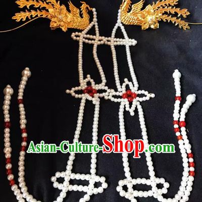 Traditional Chinese Ancient Qing Dynasty Phoenix Tassel Hairpins Handmade Palace Hair Accessories for Women