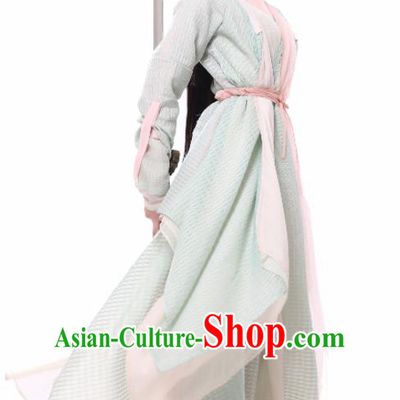 Chinese Ancient Swordswoman Hanfu Dress Yuan Dynasty Drama Heavenly Sword Dragon Slaying Saber Yang Buhui Historical Costume for Women