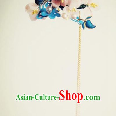 Handmade Chinese Ancient Princess Hairpins Tassel Step Shake Headwear Hair Accessories for Women