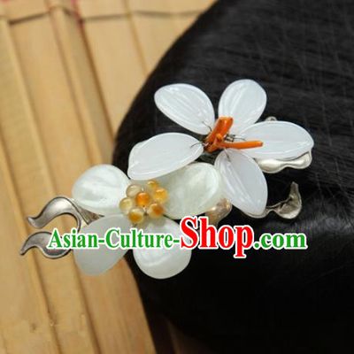 Chinese Handmade Hanfu Flowers Hair Claw Hairpins Traditional Ancient Princess Hair Accessories for Women