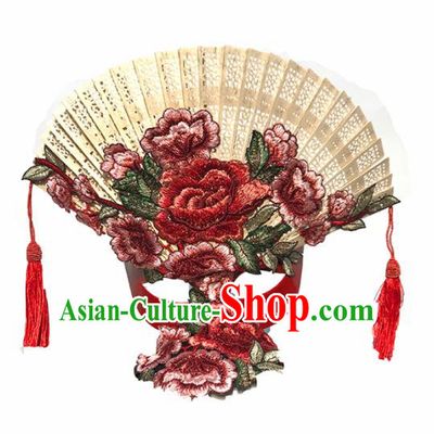 Top Halloween Stage Show Cosplay Red Tassel Face Mask Brazilian Carnival Catwalks Accessories for Women