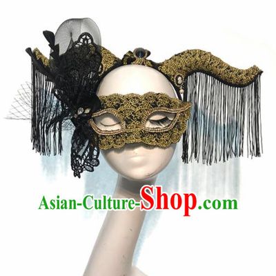 Halloween Handmade Stage Show Horn Hair Clasp Hair Accessories Brazilian Carnival Catwalks Headdress for Women