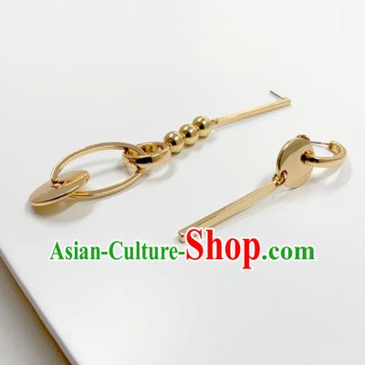 Top Grade Stage Show Golden Earrings Brazilian Carnival Catwalks Ear Accessories for Women