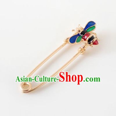 Chinese Handmade Stage Show Bee Brooch Accessories Catwalks Breastpin for Women