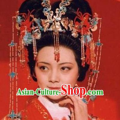 Chinese Handmade Hanfu Palace Hairpins Wedding Phoenix Coronet Traditional Ancient Princess Hair Accessories for Women
