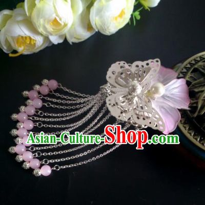 Chinese Handmade Hanfu Palace Hairpins Tassel Hair Claw Traditional Ancient Princess Hair Accessories for Women