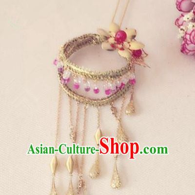 Traditional Chinese Handmade Tassel Step Shake Hanfu Hairpins Ancient Imperial Consort Hair Accessories for Women
