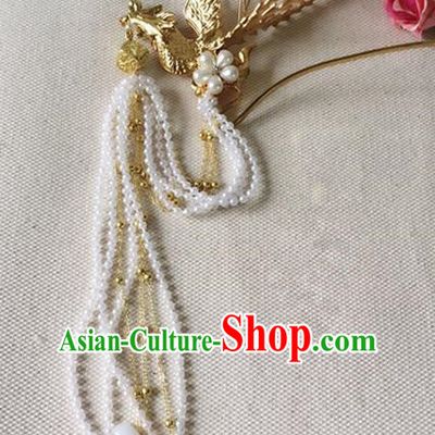 Chinese Handmade Hanfu Phoenix Step Shake Tang Dynasty Hairpins Traditional Ancient Imperial Consort Hair Accessories for Women