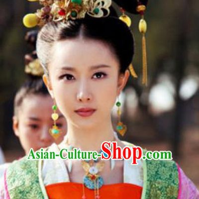 Handmade Chinese Tang Dynasty Court Hairpins Traditional Hanfu Hair Clips Ancient Queen Hair Accessories for Women