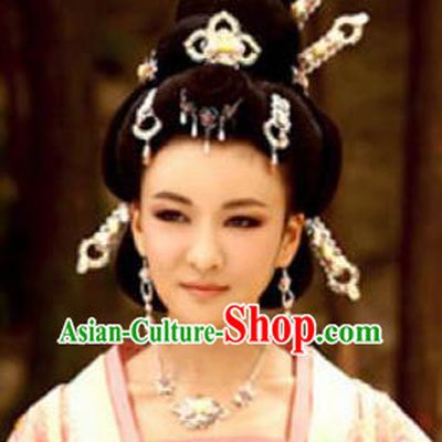 Handmade Chinese Han Dynasty Court Hairpins Traditional Hanfu Hair Clips Ancient Queen Hair Accessories for Women