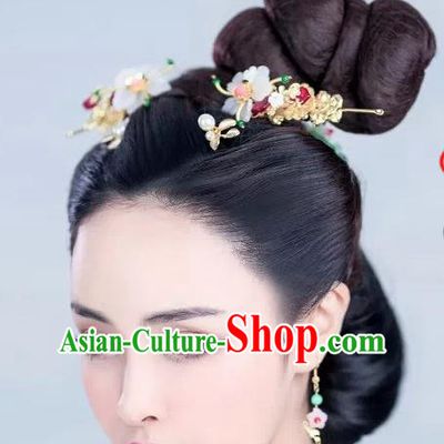 Handmade Chinese Palace Princess Hair Clips Hairpins Ancient Traditional Hanfu Hair Accessories for Women