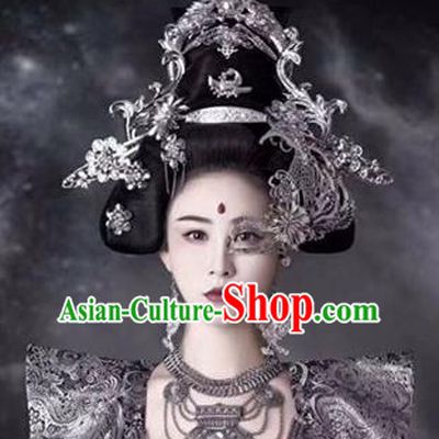Chinese Handmade Hanfu Tang Dynasty Phoenix Coronet Palace Lady Hairpins Traditional Ancient Imperial Consort Hair Accessories for Women