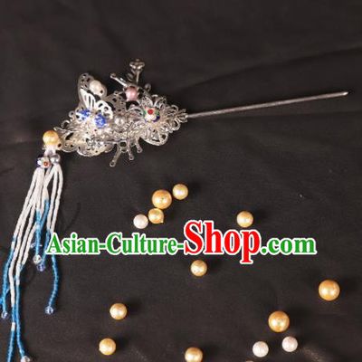 Handmade Chinese Traditional Hair Accessories Ancient Princess Tassel Hairpins for Women