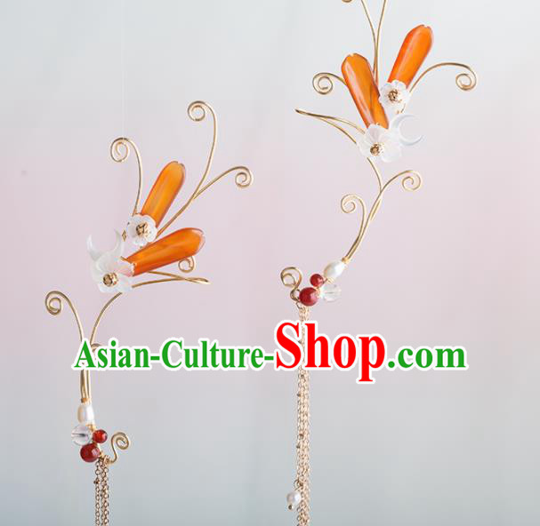 Handmade Chinese Classical Tassel Earrings Ancient Palace Ear Accessories for Women Handmade Chinese Classical Tassel Earrings Ancient Palace Ear Accessories for Women