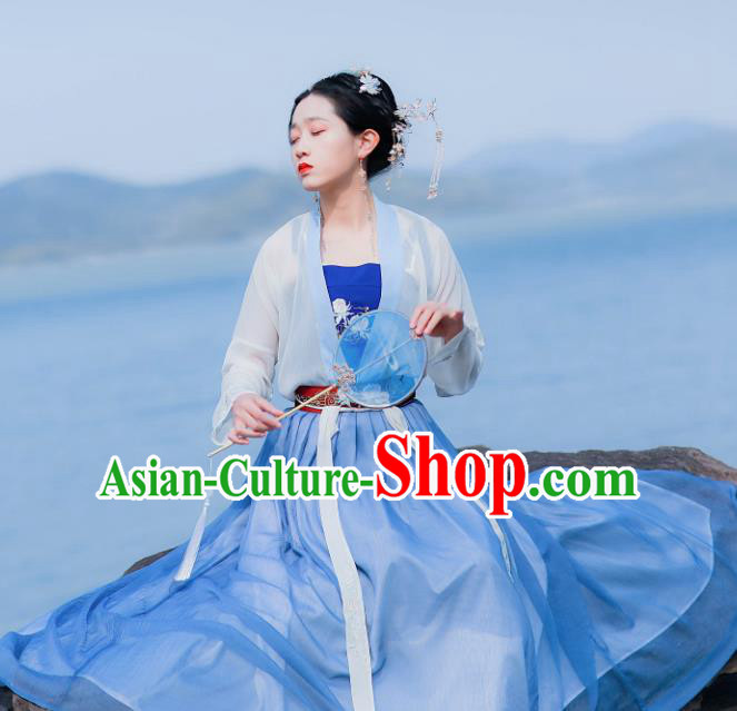 Chinese Traditional Song Dynasty Historical Costume Ancient Princess Hanfu Dress for Women Chinese Traditional Song Dynasty Historical Costume Ancient Princess Hanfu Dress for Women
