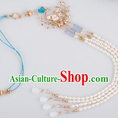 Chinese Traditional Waist Accessories Ancient Princess Pearls Tassel Pendant for Women