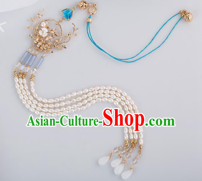 Chinese Traditional Waist Accessories Ancient Princess Pearls Tassel Pendant for Women Chinese Traditional Waist Accessories Ancient Princess Pearls Tassel Pendant for Women