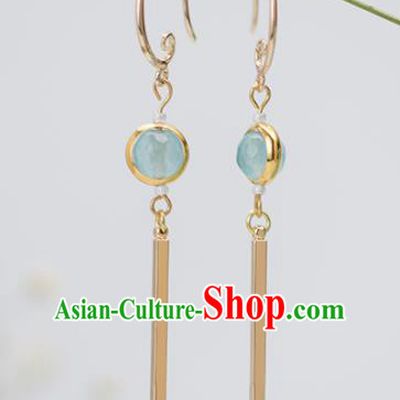 Handmade Chinese Classical Hanfu Earrings Ancient Palace Ear Accessories for Women