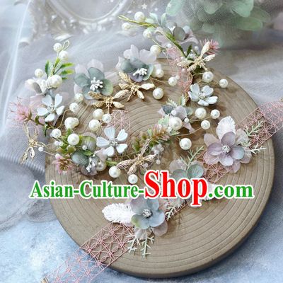 Romantic Handmade Garland Hair Decoration and Earring Set for Girls
