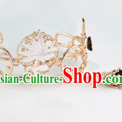 Chinese Traditional Swordsman Hair Accessories Ancient Prince Lotus Hairdo Crown for Men