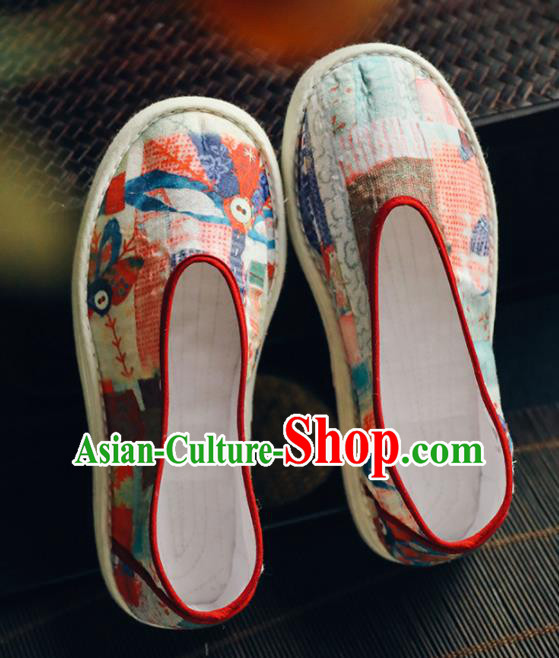 Chinese Handmade Cloth Shoes Traditional National Shoes Ancient Princess Hanfu Shoes for Women Chinese Handmade Cloth Shoes Traditional National Shoes Ancient Princess Hanfu Shoes for Women