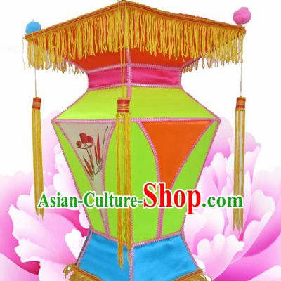 Handmade Chinese Palace Lanterns Traditional Green Lantern Ancient Ceiling Lamp