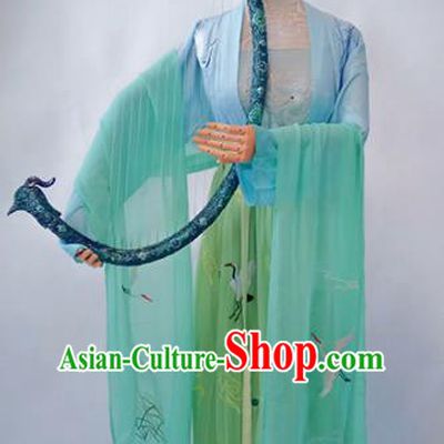 Chinese Traditional Cosplay Costume Ancient Ming Dynasty Princess Green Hanfu Dress for Women