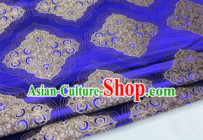 Chinese Traditional Tang Suit Royalblue Brocade Royal Pattern Satin Fabric Material Classical Silk Fabric Chinese Traditional Tang Suit Royalblue Brocade Royal Pattern Satin Fabric Material Classical Silk Fabric