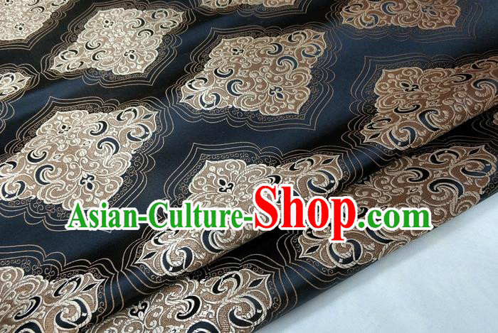 Chinese Traditional Tang Suit Black Brocade Royal Pattern Satin Fabric Material Classical Silk Fabric Chinese Traditional Tang Suit Black Brocade Royal Pattern Satin Fabric Material Classical Silk Fabric