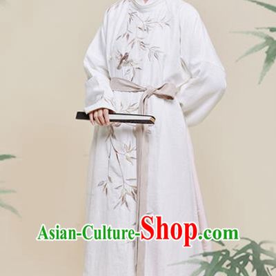 Chinese Traditional Song Dynasty Swordswoman Embroidered Hanfu Dress Ancient Nobility Lady Historical Costume for Women