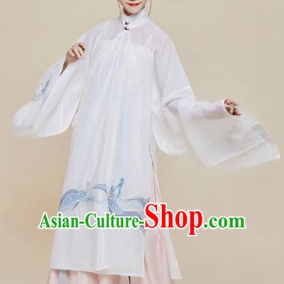 Chinese Traditional Ancient Nobility Dowager Embroidered Hanfu Dress Ming Dynasty Imperial Consort Historical Costume for Women