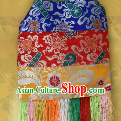 Chinese Traditional Buddhist Brocade Pocket Tibetan Buddhism Mendicity Bags