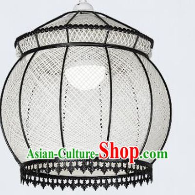 Chinese Traditional Hanging Lantern Handmade Vine Palace Lanterns Ceiling Lamp