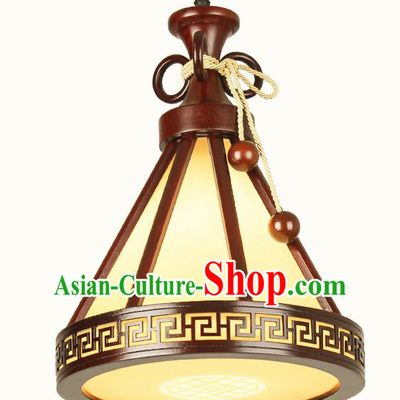Chinese Traditional Hanging Lantern Handmade Wood Palace Lanterns Ceiling Lamp
