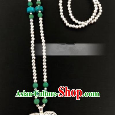 Traditional Chinese Mongol Nationality Necklet Accessories Mongolian Ethnic Folk Dance Necklace for Women